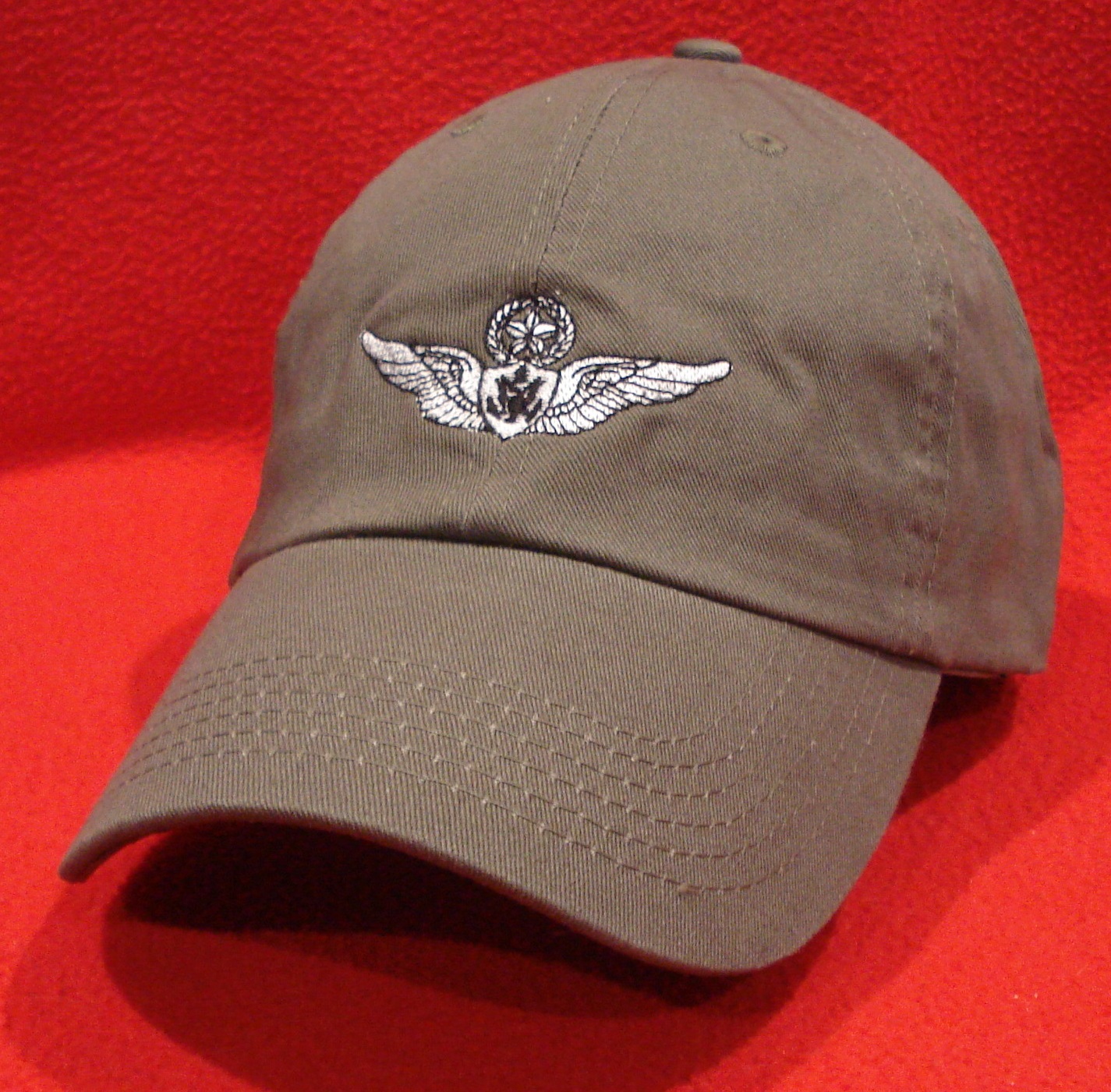 ARMY MASTER AIRCREW Wings Ball Cap STONE/TAN low-profile embroidered hat 